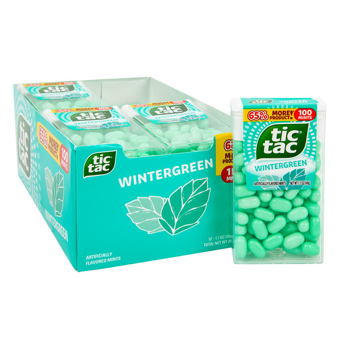 Tic Tac Wintergreen Mints - 12 Count