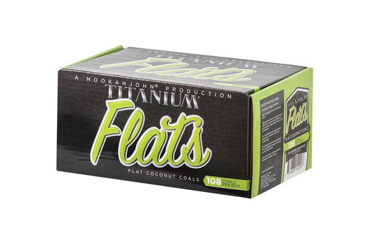 Titanium Coconut Hookah Coals "FLATS" (Wholesale)