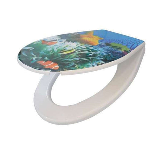 Toilet Seat Plastic Printed