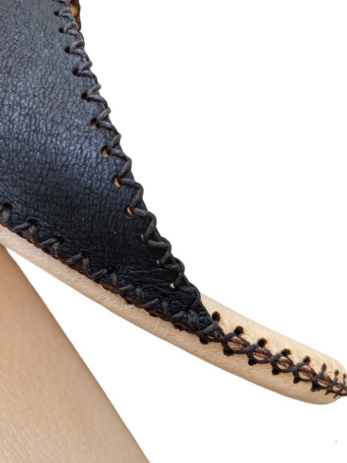 Tokyo Leather Heiwa Slippers [Black] - Heiwa Slipper