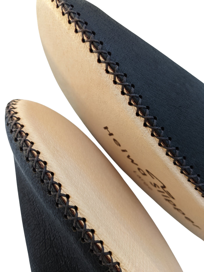 Tokyo Leather Heiwa Slippers [Black] - Heiwa Slipper