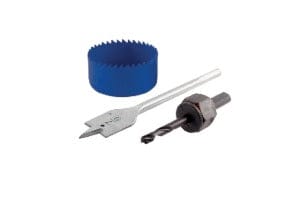 Toolcraft Door Saw Hole Kit For Soft or Hard Wood and Fits All Drills With Hexagonal Shank - TC0444 MEGA
