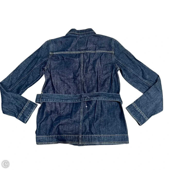 Top Long Sleeve By Gap In Blue Denim, Size: Xxs
