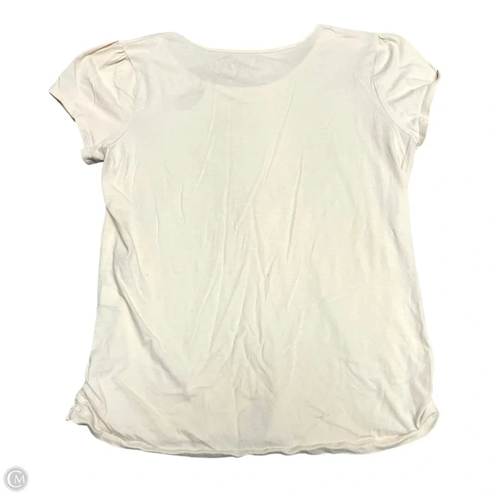 Top Short Sleeve By Talbots In Yellow, Size: M