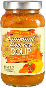 TRADER JOES AUTUMNAL HARVEST SOUP 25 OZ #ROCK VALUE-ORDER BY TUESDAY EVENING OCT 27 ARRIVING NOV 04  FOR DELIVERY#