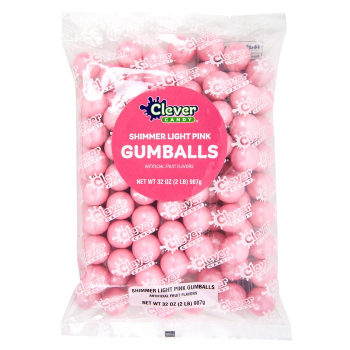 Tutti Frutti Shimmer Light Pink Gumballs - 12 Count