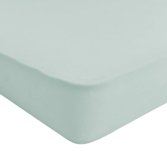 Corner of Kyte Baby Twin Sheet in Sage