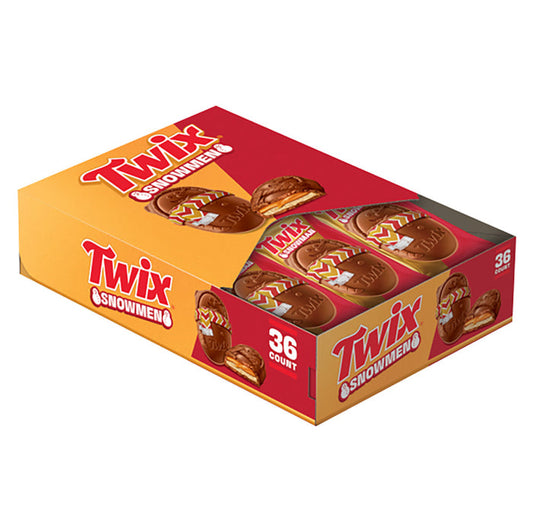 Twix Snowmen Singles Candy Bar - 36 Count