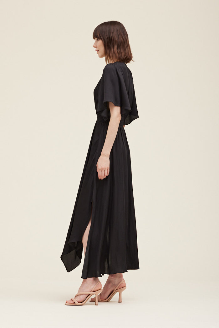 Unbalanced Skirt Maxi Dress