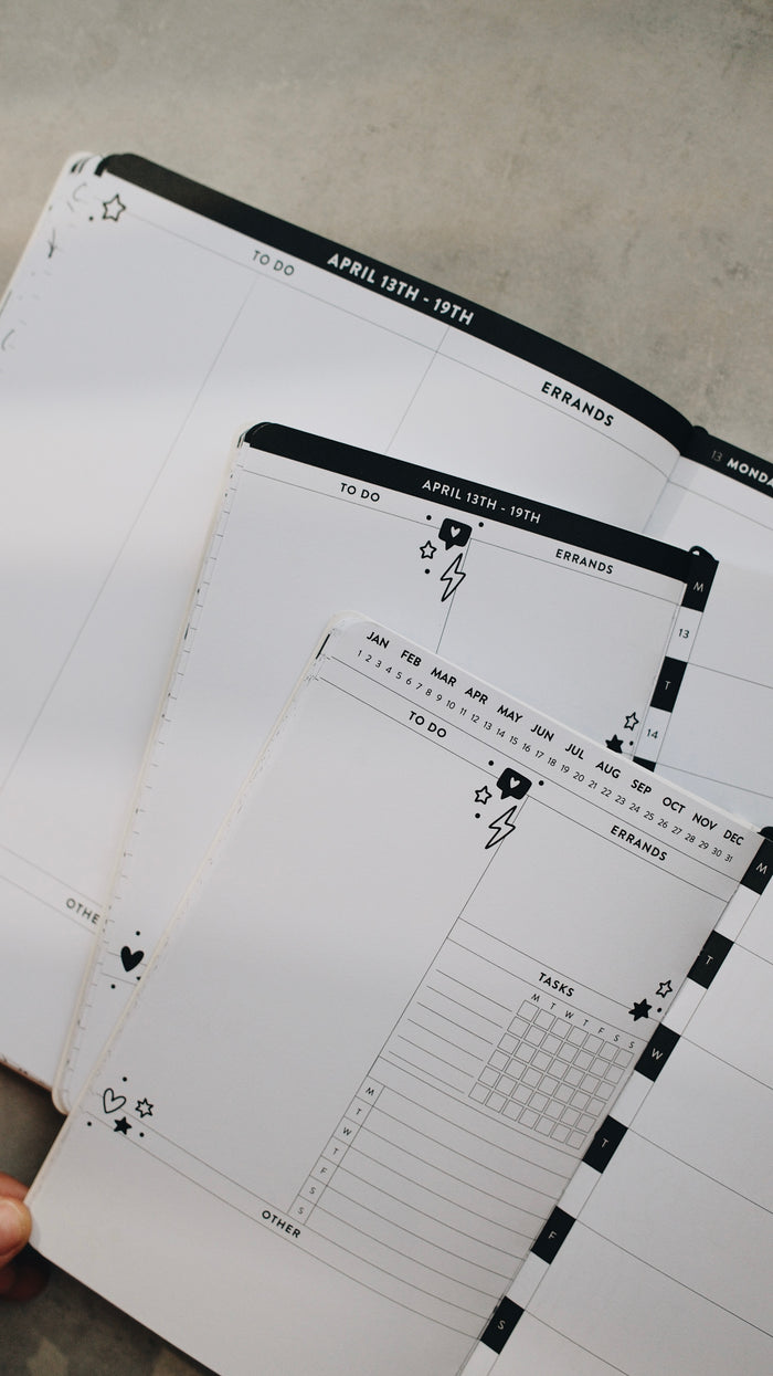 Undated 5x8 Planner - Doodle Edition