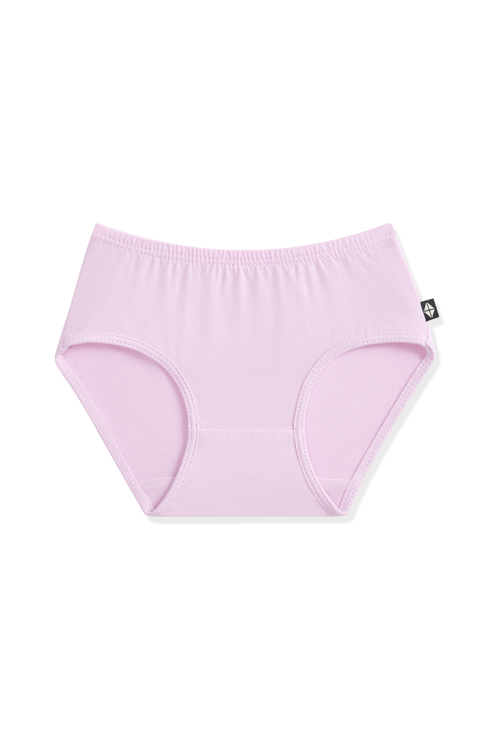 Light purple toddler's underwear on a white background