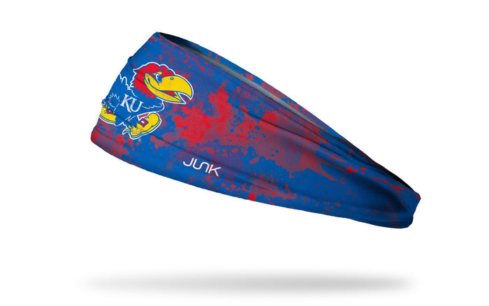 University of Kansas: Grunge Royal Big Bang Lite Headband - View 1