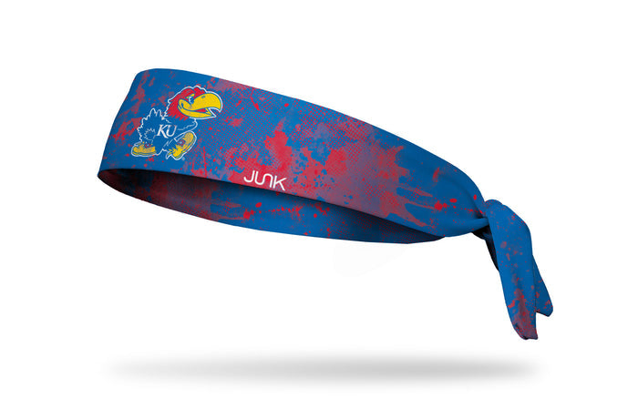 University of Kansas: Grunge Royal Flex Tie Headband - View 1