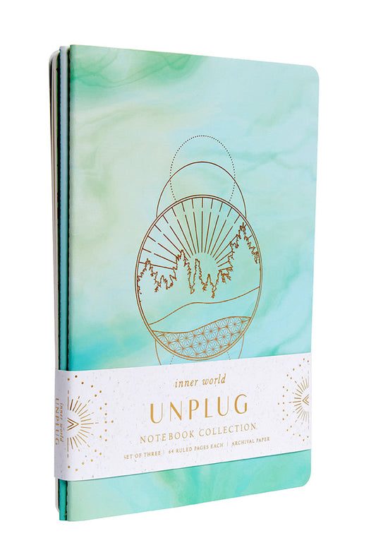 Unplug Sewn Notebook Collection (Set of 3)