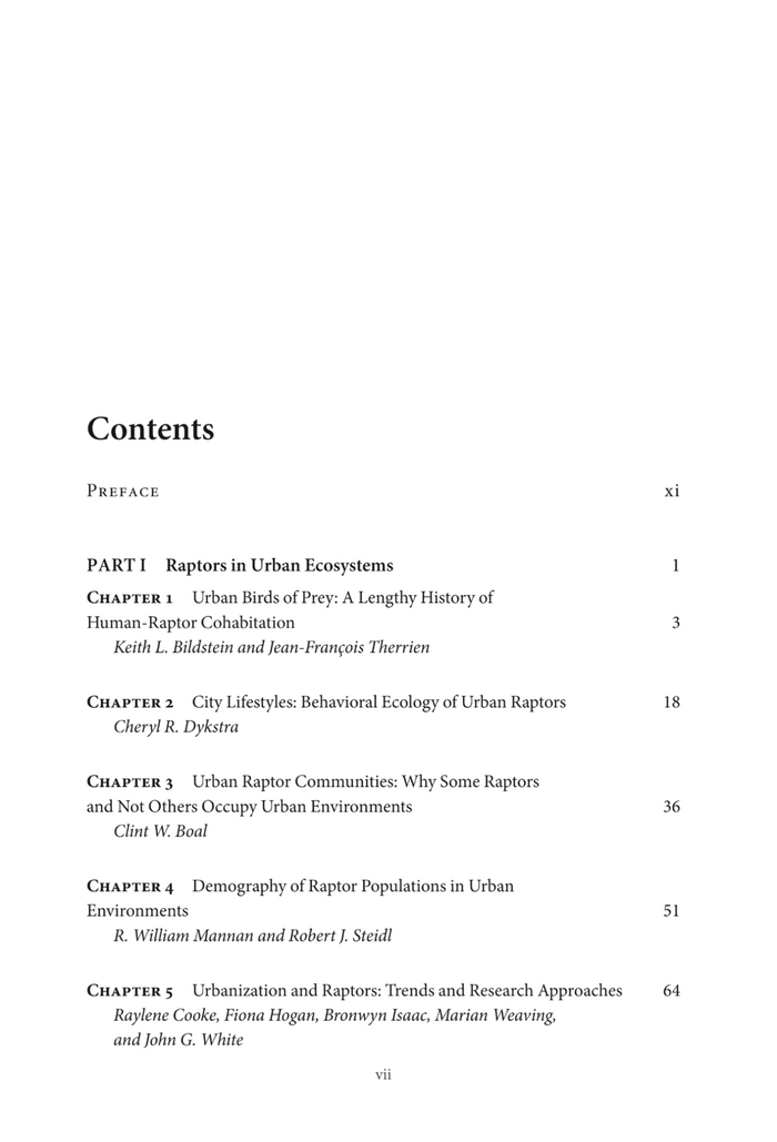 Urban Raptors: Ecology and Conservation of Birds of Prey in Cities