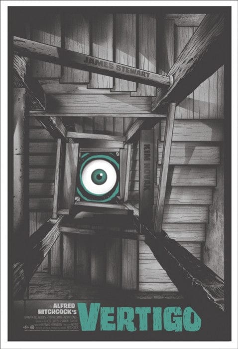 Vertigo Stairwell Ghoulish Gary Pullin poster