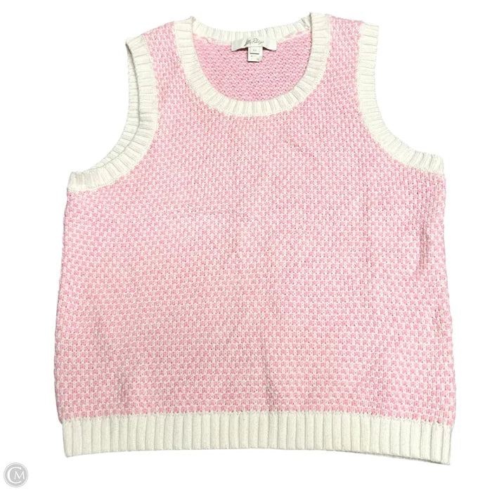 Vest Designer By Lilly Pulitzer In Pink & White, Size: M