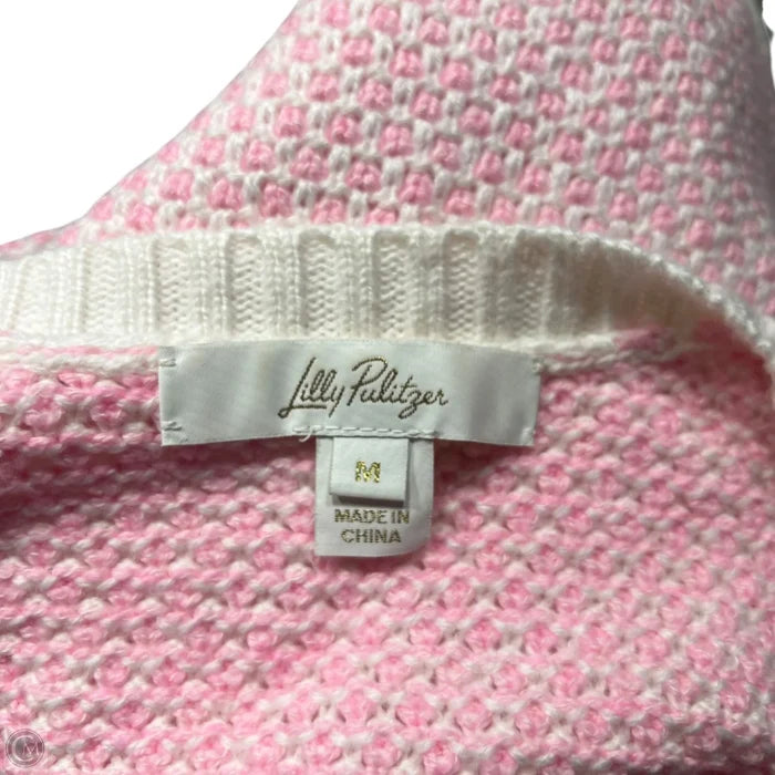 Vest Designer By Lilly Pulitzer In Pink & White, Size: M