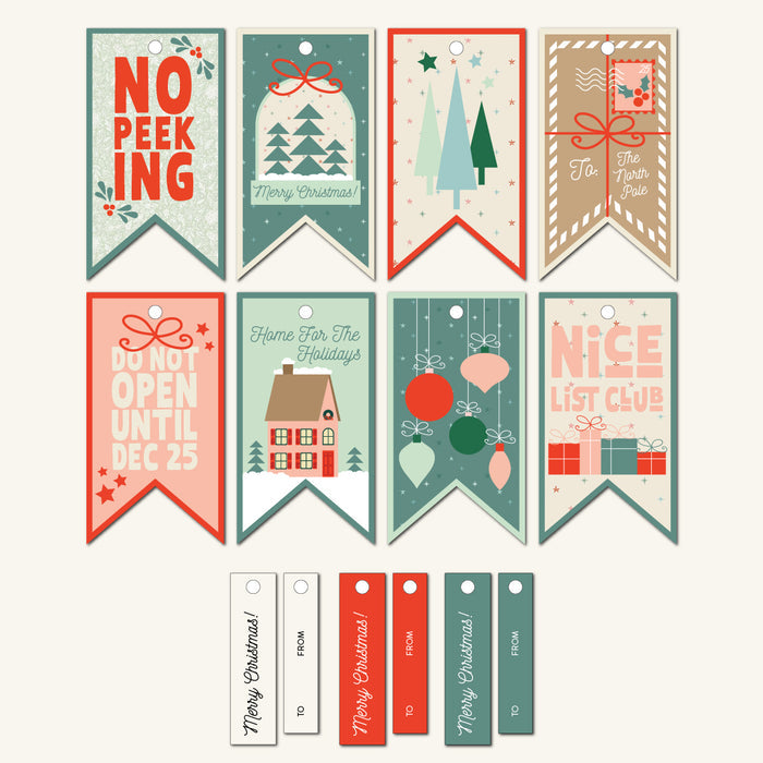 Vintage Christmas Gift Tags Printable (Downloadable)