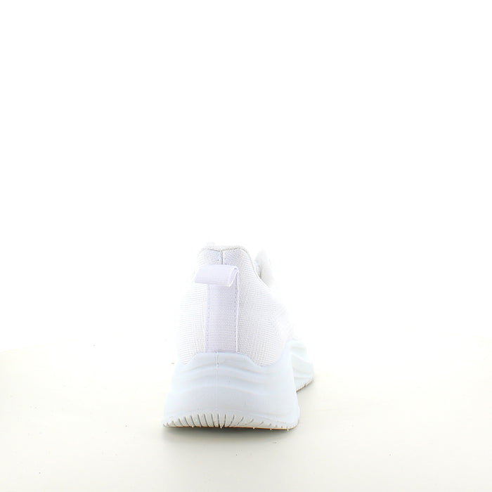 Vit lättvikts-sneaker med stötdämpning & andningsbart mesh