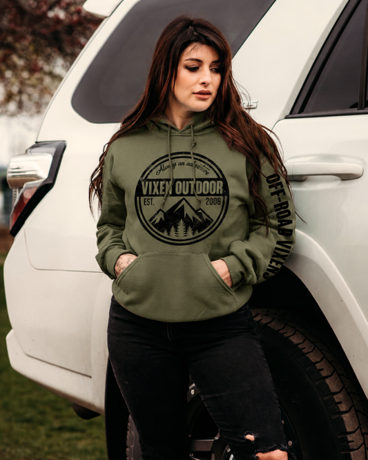 Vixen Outdoor Hoodie - Drab Green