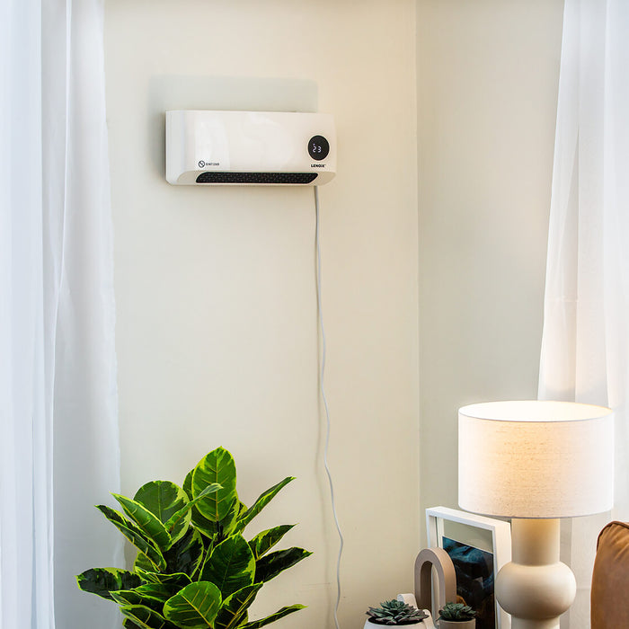 Wall-Mounted Heater & Fan with Remote Control-Home Living Store-Home & Garden > Household Appliances > Climate Control Appliances > Space Heaters