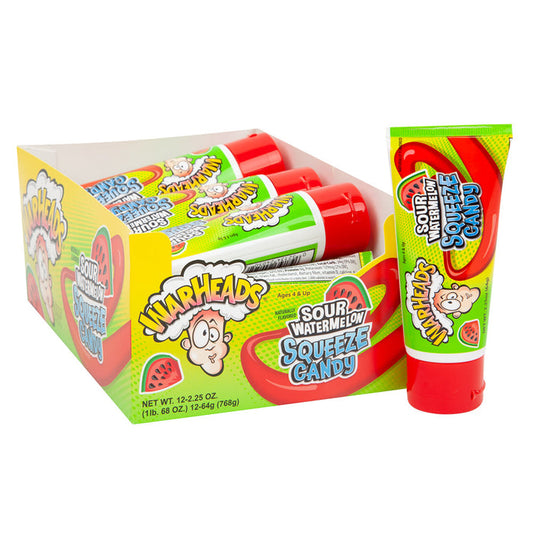 Warheads Watermelon Sour Squeeze Candy - 12 Count