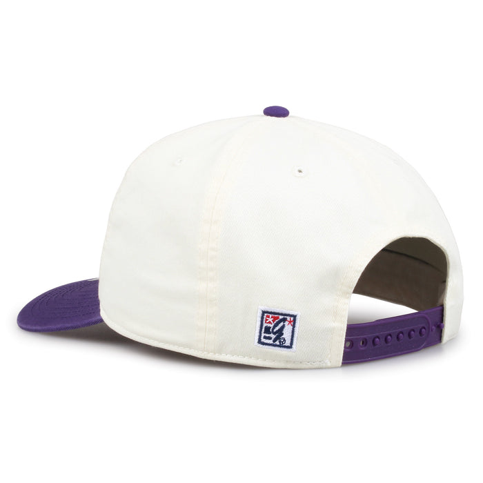 Washington Original Bar snapback hat showing adjustable snap closure and The Game logo, rear view