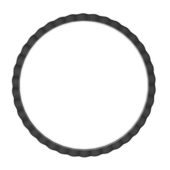 Weave Stackable Silicone Bracelet - Obsidian