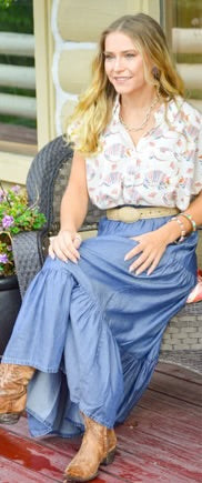 What’s The Dillo Pattern Shirt Cap Sleeve