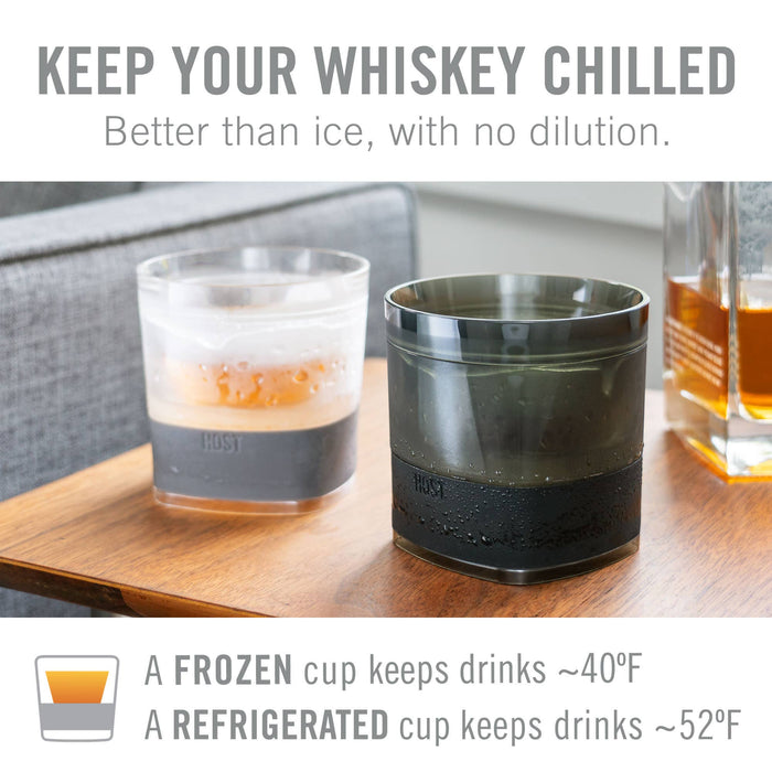 Whiskey FREEZE™ Insulated Cooling Cups in Smoke