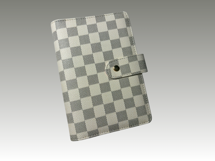White | Checkered Binder | A6 Rings