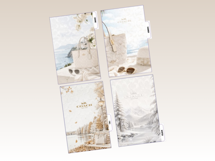 White Coach | Seasons | Planner Dashboards | A5 Rings | Set of 4