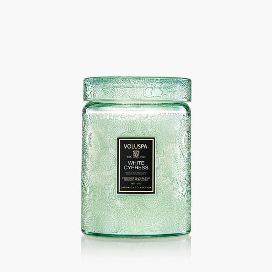 White Cypress - Large Jar Candle