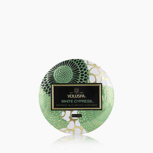White Cypress - Mini Tin Candle