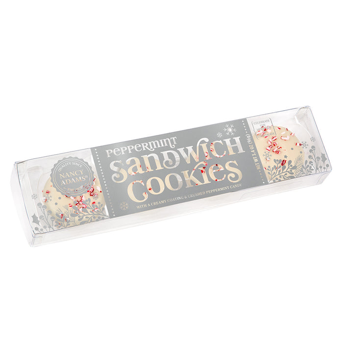 White Peppermint Sandwich Cookies - 12 Count
