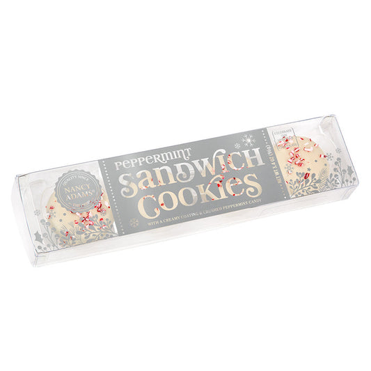 White Peppermint Sandwich Cookies - 12 Count