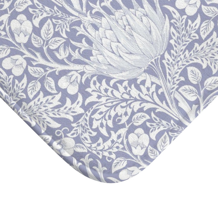 William Morris Bath Mat Artichoke Heather Lilac