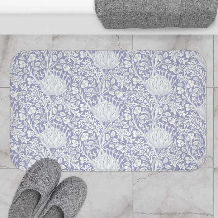 William Morris Bath Mat Artichoke Heather Lilac