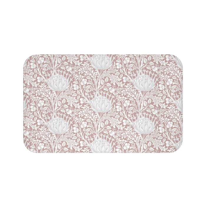 William Morris Bath Mat Artichoke Pink