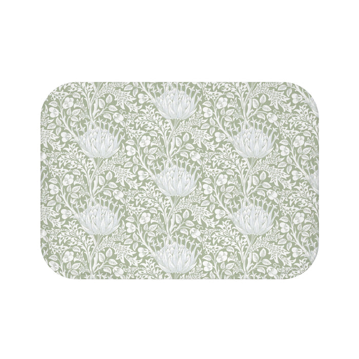 William Morris Bath Mat Artichoke Sage Green