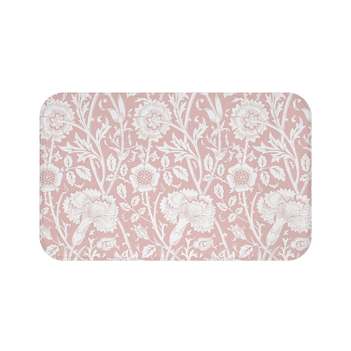 William Morris Bath Mat Pink & Rose