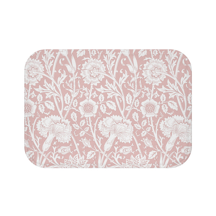 William Morris Bath Mat Pink & Rose
