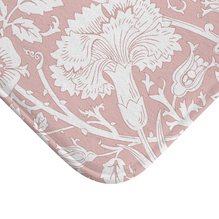William Morris Bath Mat Pink & Rose