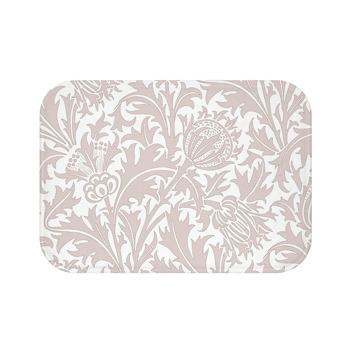 William Morris Bath Mat Thistle Beige