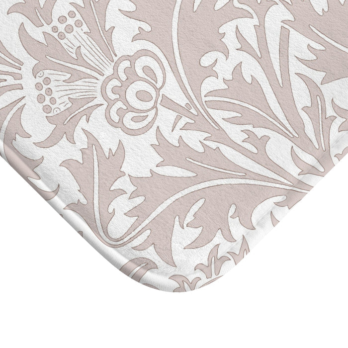 William Morris Bath Mat Thistle Beige