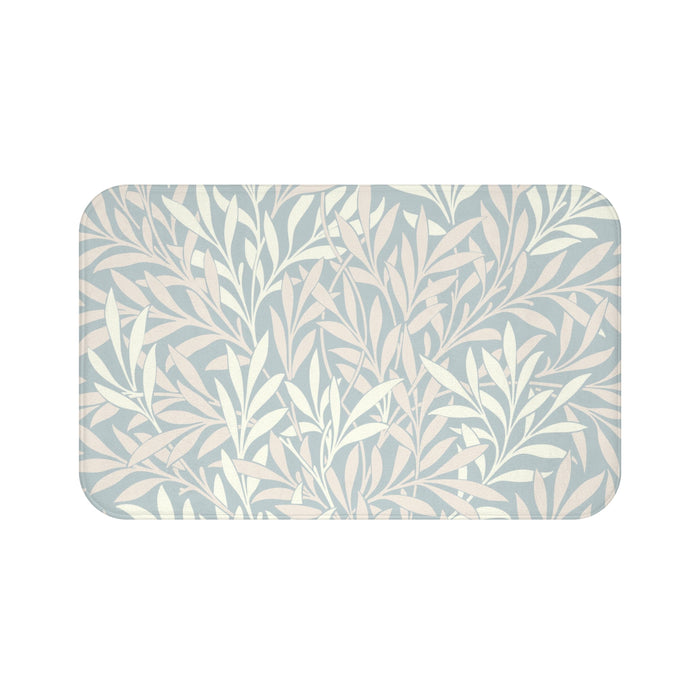 William Morris Bath Mat Willow Silver Blush