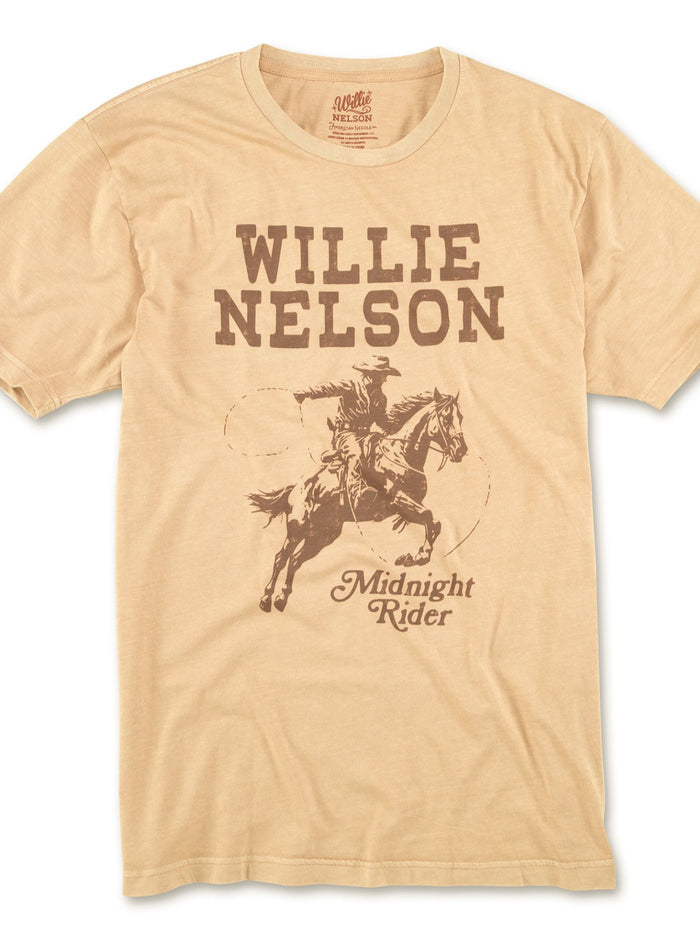 Willie Nelson Midnight Rider T-Shirt Licensed
