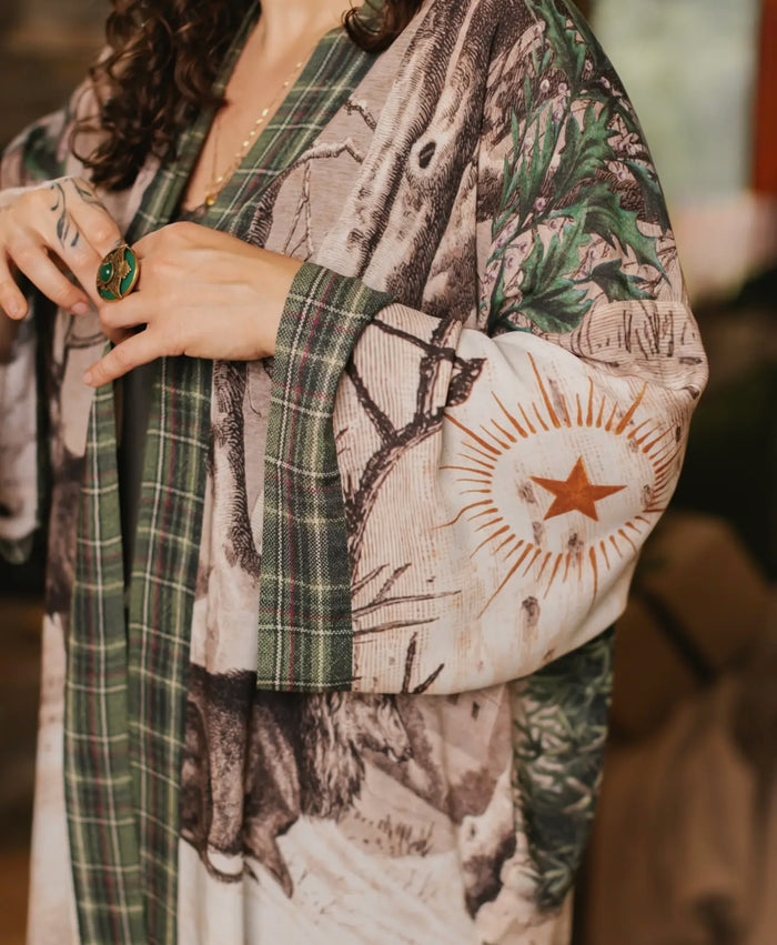Winter Wish Christmas Bamboo Cardigan with Belt