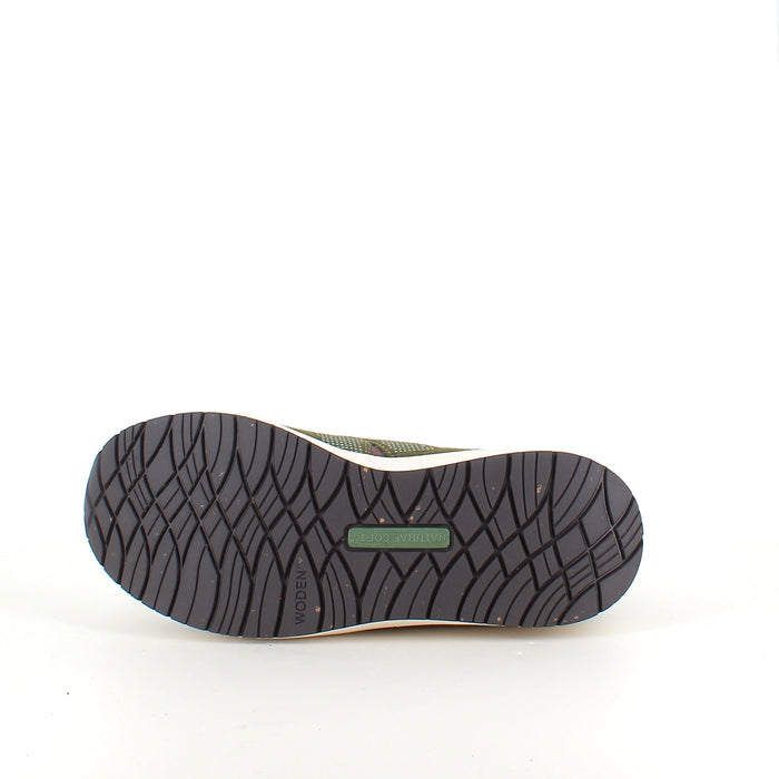 Woden Rigmor Open Mesh – mörk olivgrön sneaker